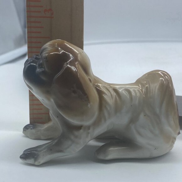 Vtg Pekingese Pug Dog Figurine Handcrafted In Japan Ceramic 2.5"x3.5" - Picture 11 of 11